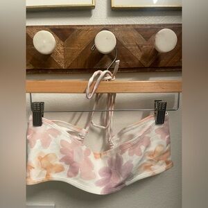 Aritza crop top neck tie size small pink/orange: small